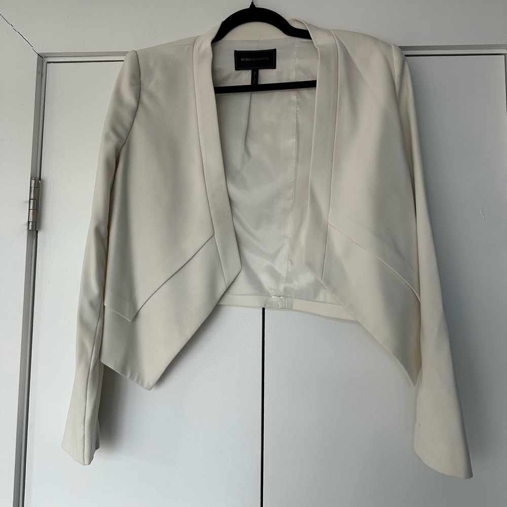 BCBGMaxAzria Cream Women's Blazer